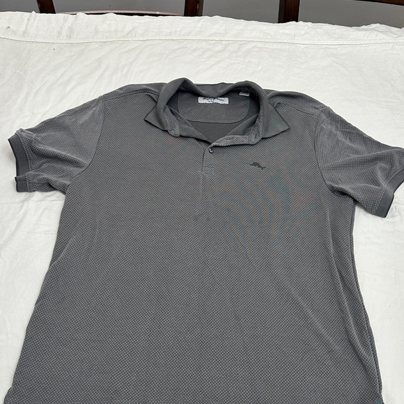 Tommy Bahama Gray Polo Shirt - Picture 1 of 4